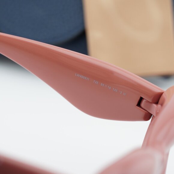 Loewe LW40097I 72E Cat Eye Sunglasses – Shiny Pink/Brown